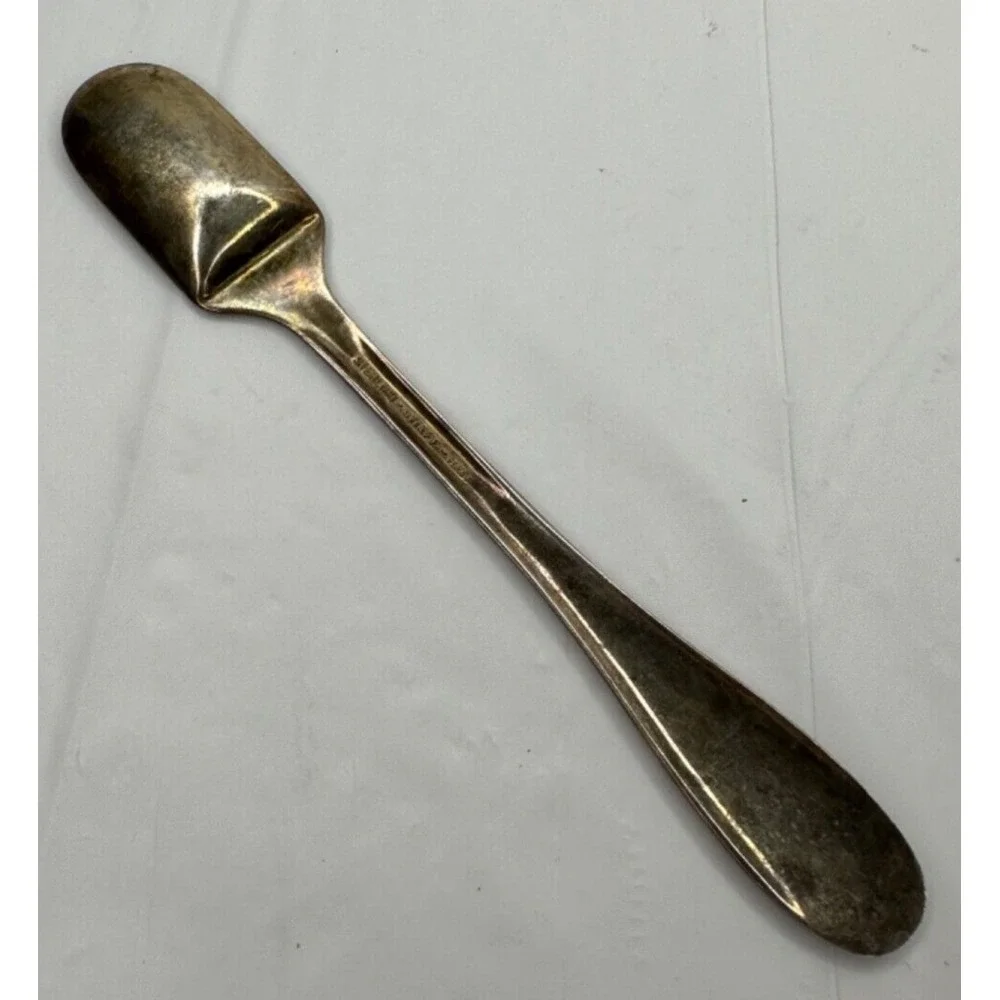 Stieff Sterling‎ Silver Feeding Spoon Scoop Rose Floral Pattern No Monogram VTG